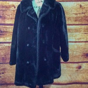 Vintage 1940s luxury faux fur jacket